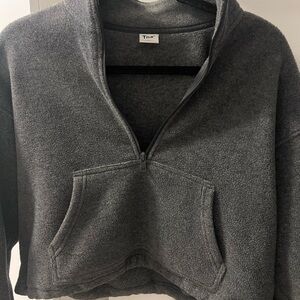TNA Cropped polar fleece, size medium